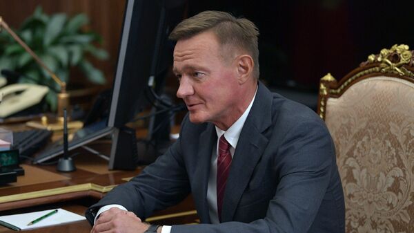 Временно исполняющий обязанности губернатора Курской области Роман Старовойт Временно исполняющий обязанности губернатора Курской области Роман Старовойт