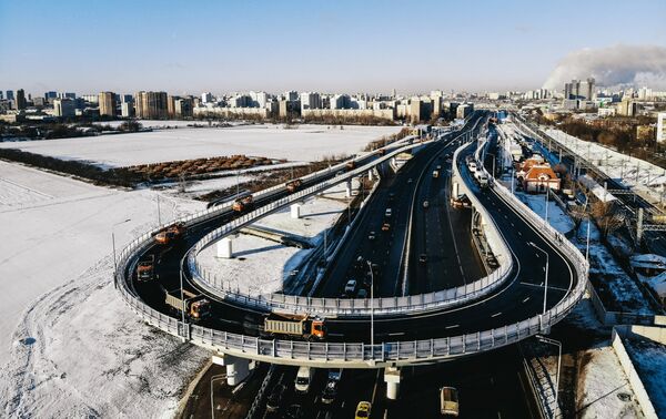 Разворотная эстакада, связывающая Северо-Восточную и Северо-Западную хорды Разворотная эстакада, связывающая Северо-Восточную и Северо-Западную хорды