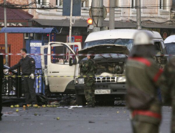 Взрыв в маршрутном такси во Владикавказе Взрыв в маршрутном такси во Владикавказе