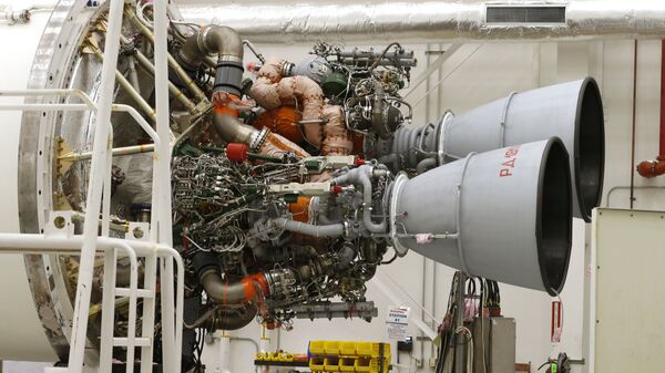 Двигатели РД-181 на ракете-носителе Antares на космодроме Уоллопс Двигатели РД-181 на ракете-носителе Antares на космодроме Уоллопс