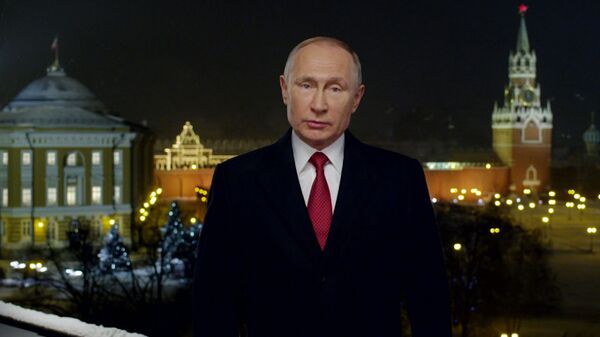 ЭМБАРГО ДО 00.02_1 янв_Новогоднее поздравление президента России Владимира Путина ЭМБАРГО ДО 00.02_1 янв_Новогоднее поздравление президента России Владимира Путина