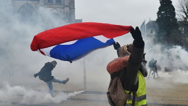 Акция желтых жилетов во Франции. 12.01.2019 Акция желтых жилетов во Франции. 12.01.2019