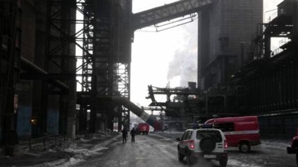 Пожар на ленте углеподачи Магнитогорского металлургического комбината Пожар на ленте углеподачи Магнитогорского металлургического комбината