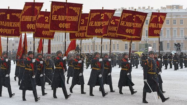 Парад в честь 75-летия снятия блокады Ленинграда Парад в честь 75-летия снятия блокады Ленинграда