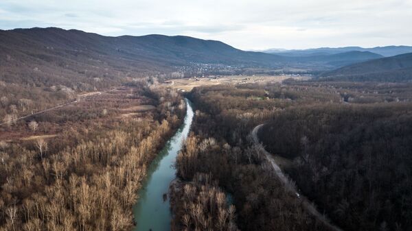 Река Псекупс и село Безымянное в Краснодарском крае Река Псекупс и село Безымянное в Краснодарском крае