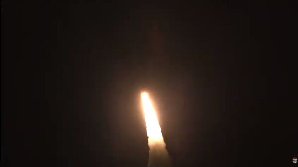 Испытание ракеты Minuteman III. Стоп-кадр с видео Испытание ракеты Minuteman III. Стоп-кадр с видео