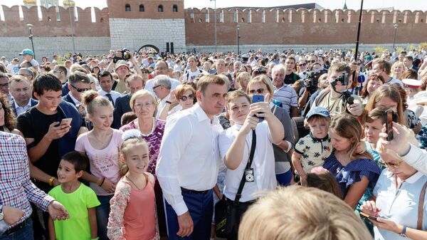 В день открытия Казанской набережной в Туле В день открытия Казанской набережной в Туле