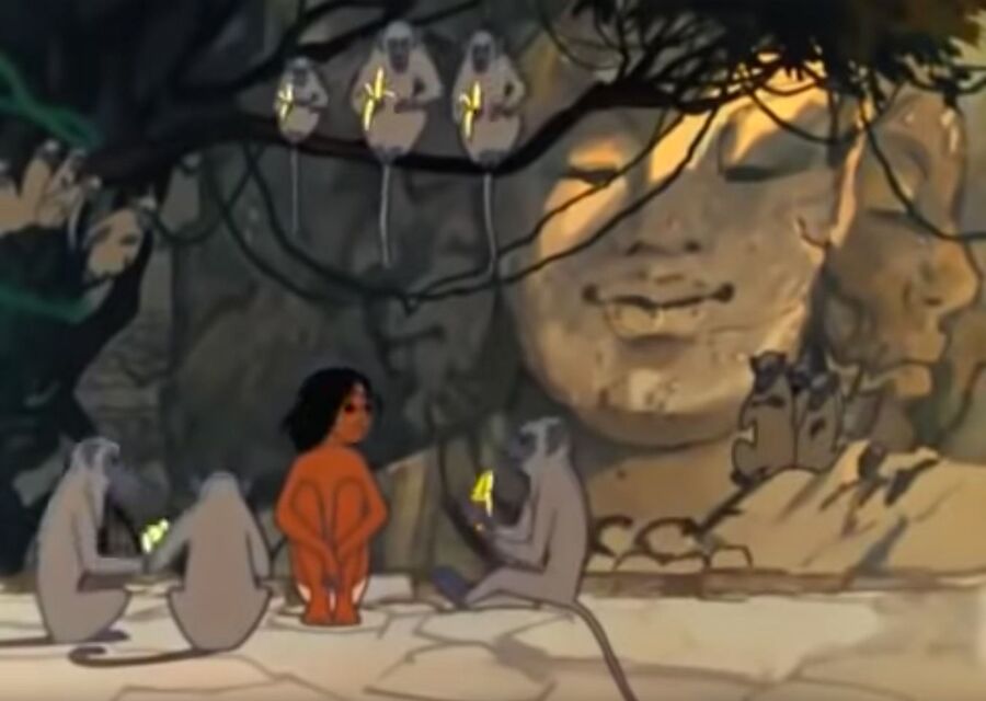 Кадр из мультфильма Маугли (1967) Кадр из мультфильма Маугли (1967)