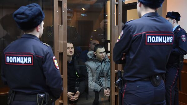 Украинские моряки, арестованные за незаконное пересечение границы РФ в Керченском проливе, в Мосгорсуде