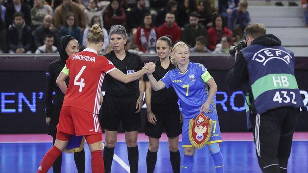 Матч за третье место чемпионата Европы по мини-футболу между сборными России и Украины Матч за третье место чемпионата Европы по мини-футболу между сборными России и Украины