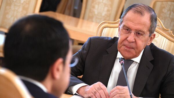 Министр иностранных дел РФ Сергей Лавров во время встречи с министром иностранных дел Кипра Никосом Христодулидисом в Москве. 22 февраля 2019 Министр иностранных дел РФ Сергей Лавров во время встречи с министром иностранных дел Кипра Никосом Христодулидисом в Москве. 22 февраля 2019