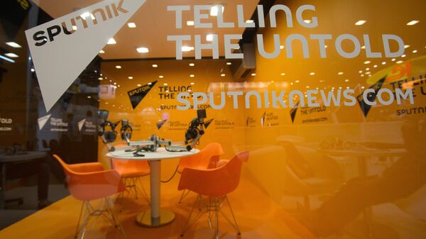 Студия медагруппы Sputnik, которая прекращает эфирные трансляции SNA Radio в Берлине и Бранденбурге