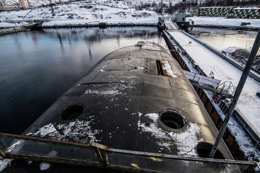 Ограждение рубки подводного крейсера Юрий Долгорукий Ограждение рубки подводного крейсера Юрий Долгорукий
