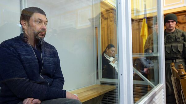 Руководитель портала РИА Новости Украина Кирилл Вышинский в Верховном суде Украины. 20 марта 2019 Руководитель портала РИА Новости Украина Кирилл Вышинский в Верховном суде Украины. 20 марта 2019