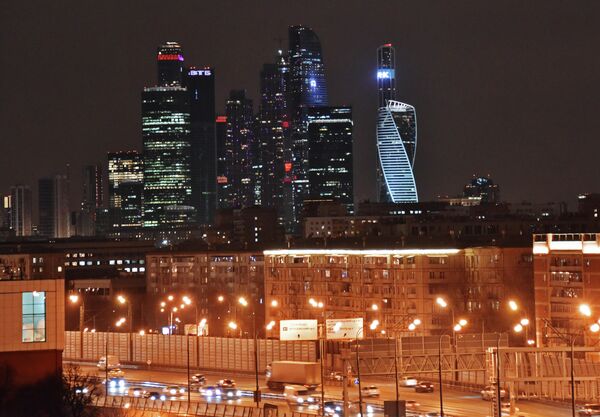 Небоскребы делового центра Москва-сити Небоскребы делового центра Москва-сити