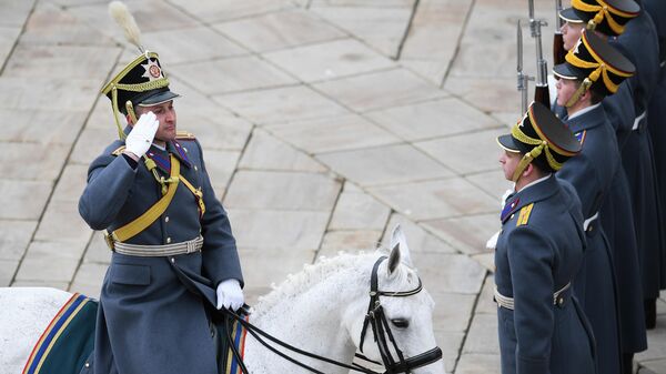 Развод конных и пеших караулов Президентского полка Развод конных и пеших караулов Президентского полка