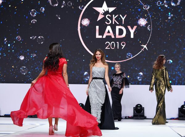 Участницы конкурса красоты Sky Lady 2019 в Москве Участницы конкурса красоты Sky Lady 2019 в Москве