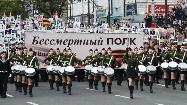 Участники акции Бессмертный полк во Владивостоке Участники акции Бессмертный полк во Владивостоке