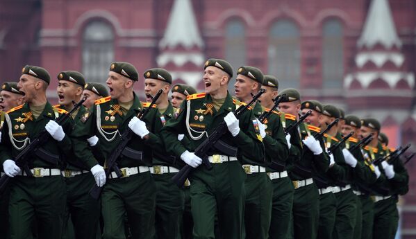 Курсанты военной академии материально-технического обеспечения имени генерала армии А. В. Хрулёва на военном параде на Красной площади, посвящённом 74-й годовщине Победы в Великой Отечественной войне Курсанты военной академии материально-технического обеспечения имени генерала армии А. В. Хрулёва на военном параде на Красной площади, посвящённом 74-й годовщине Победы в Великой Отечественной войне