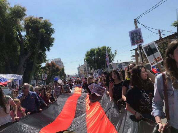 Акция памяти Бессмертный полк в Бейруте Акция памяти Бессмертный полк в Бейруте