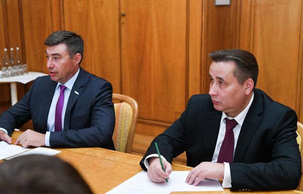 Руководство немецкой компании B.Braun Melsungen AG во время встречи в Берлине в рамках презентации инвестиционного потенциала Верхневолжья Руководство немецкой компании B.Braun Melsungen AG во время встречи в Берлине в рамках презентации инвестиционного потенциала Верхневолжья