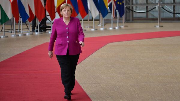 Федеральный канцлер Германии Ангела Меркель перед началом неформального ужина глав государств и правительств ЕС в Брюсселе. 28 мая 2019 Федеральный канцлер Германии Ангела Меркель перед началом неформального ужина глав государств и правительств ЕС в Брюсселе. 28 мая 2019
