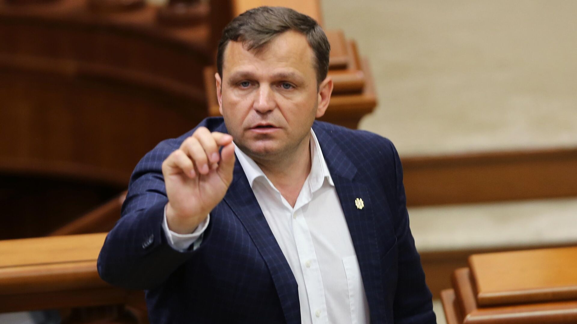 Вице-премьер министр, министр внутренних дел Молдавии Андрей Нэстасе на заседании парламента Молдавии в Кишиневе. 9 июня 2019 Вице-премьер министр, министр внутренних дел Молдавии Андрей Нэстасе на заседании парламента Молдавии в Кишиневе. 9 июня 2019 - РИА Новости, 1920, 01.11.2020