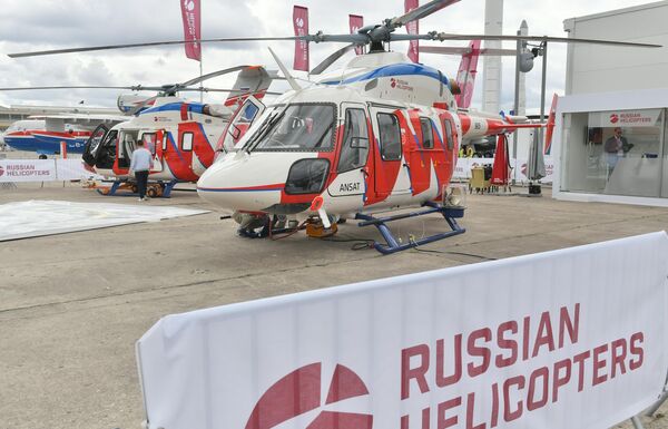 Легкий многоцелевой вертолет Ансат в аэропорту Ле-Бурже, где пройдет международный аэрокосмический салон Paris Air Show 2019 Легкий многоцелевой вертолет Ансат в аэропорту Ле-Бурже, где пройдет международный аэрокосмический салон Paris Air Show 2019