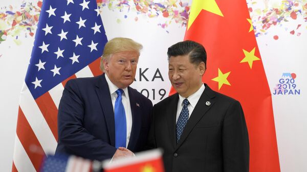 Президент США Дональд Трамп и председатель КНР Си Цзиньпин Президент США Дональд Трамп и председатель КНР Си Цзиньпин