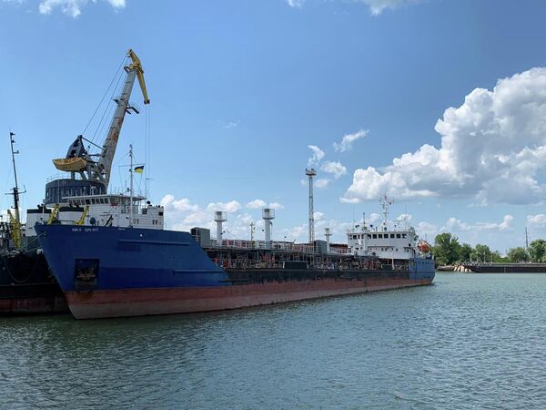 Задержанное СБУ российское судно в порту Измаила, Украина. 25 июля 2019 Задержанное СБУ российское судно в порту Измаила, Украина. 25 июля 2019