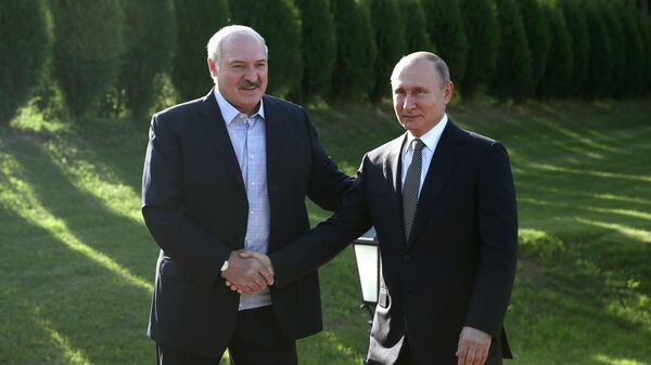 Президент России Владимир Путин и президент Белоруссии Александр Лукашенко Президент России Владимир Путин и президент Белоруссии Александр Лукашенко