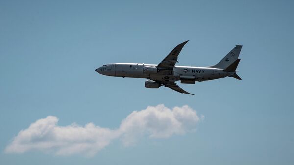 Американский патрульный противолодочный самолет Boeing P-8A Poseidon Американский патрульный противолодочный самолет Boeing P-8A Poseidon