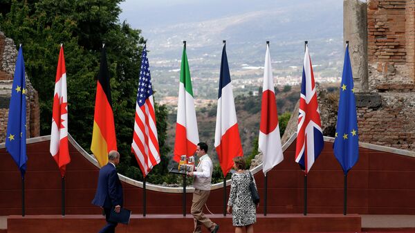 Флаги стран-участниц саммита G7 Флаги стран-участниц саммита G7