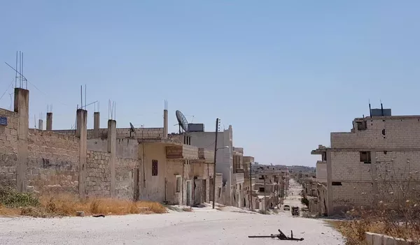 Cidade síria de Khan Sheikhun na província de Idlib Cidade síria de Khan Sheikhun na província de Idlib