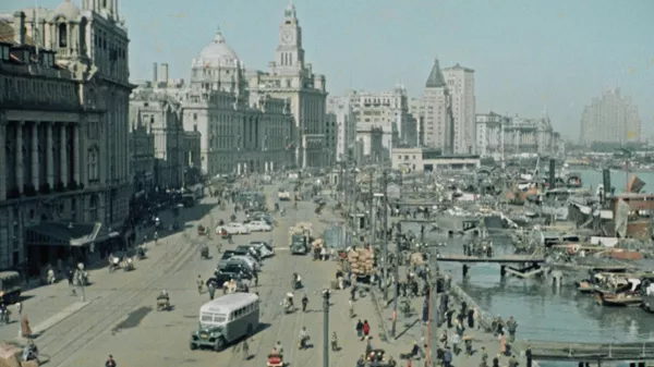 Пекин, конец 1940-х. Кадр из фильма Второе рождение Поднебесной