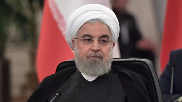 Президент Ирана Хасан Рухани на V встрече глав государств - гарантов Астанинского процесса содействия сирийскому урегулированию