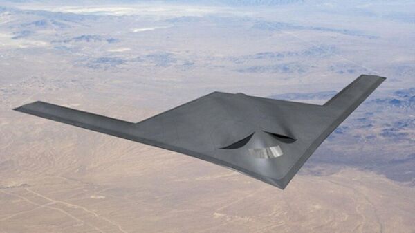 Эскиз бомбардировщика B-21 Raider Эскиз бомбардировщика B-21 Raider