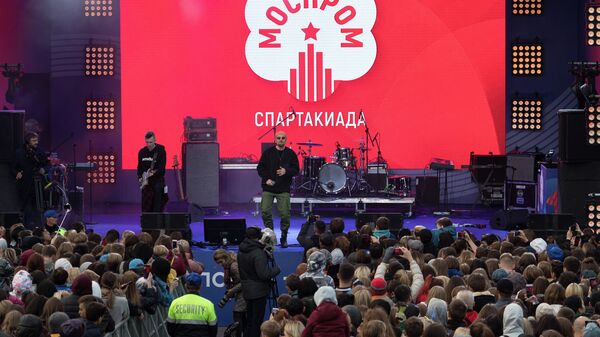 Концерт после финала Спартакиады Моспром