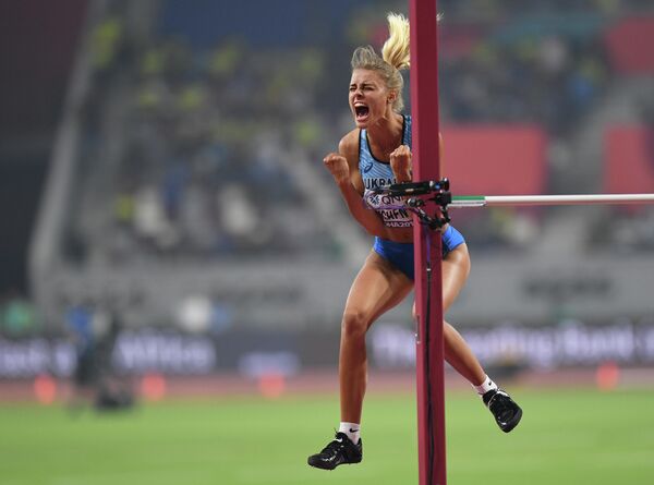 Юлия Левченко на чемпионате мира по легкой атлетике 2019 в Дохе Юлия Левченко на чемпионате мира по легкой атлетике 2019 в Дохе