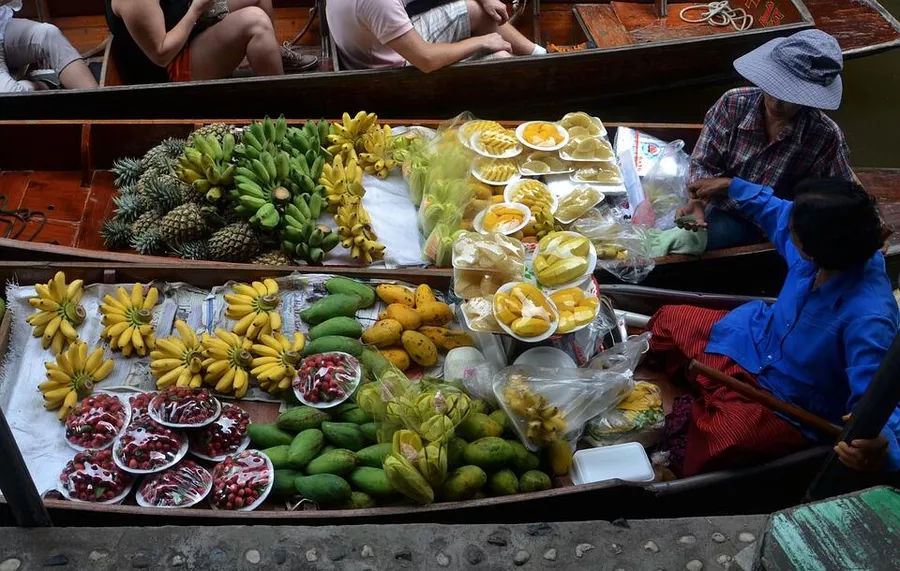 Плавучий рынок, Таиланд 