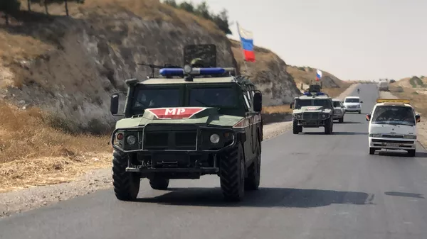 Бронеавтомобили военной полиции РФ в Сирии