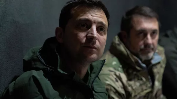 Президент Украины Владимир Зеленский посетил участок разведения сил в Золотом