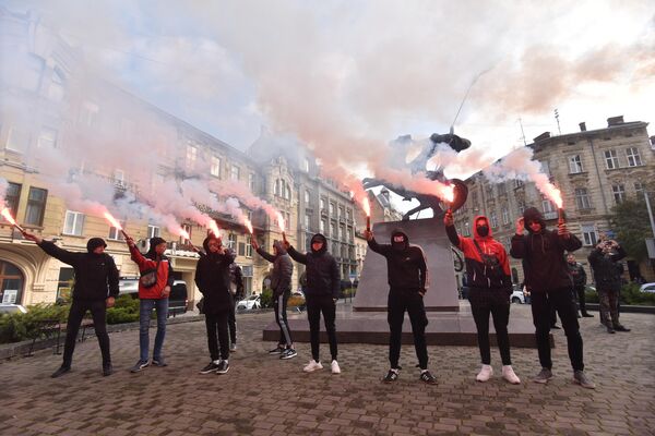 Акция против произвола полиции во Львове Акция против произвола полиции во Львове