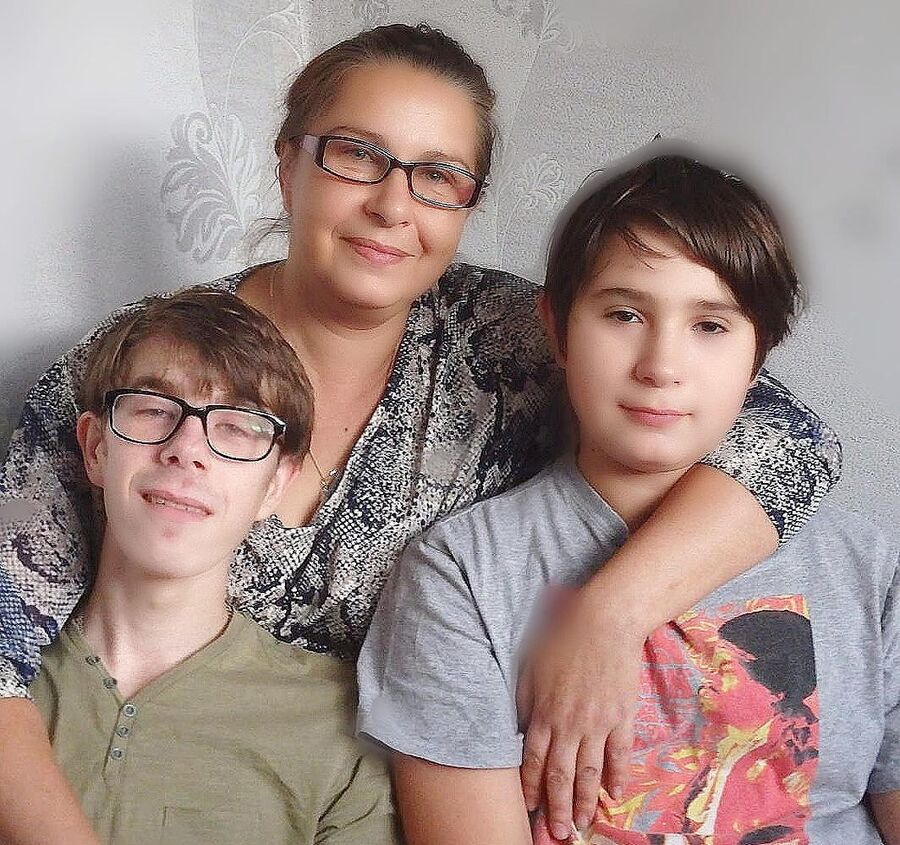 Марина Сидорова с сыновьями Марина Сидорова с сыновьями