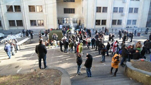 Акция протеста у парламента Грузии. 18 ноября 2019 Акция протеста у парламента Грузии. 18 ноября 2019