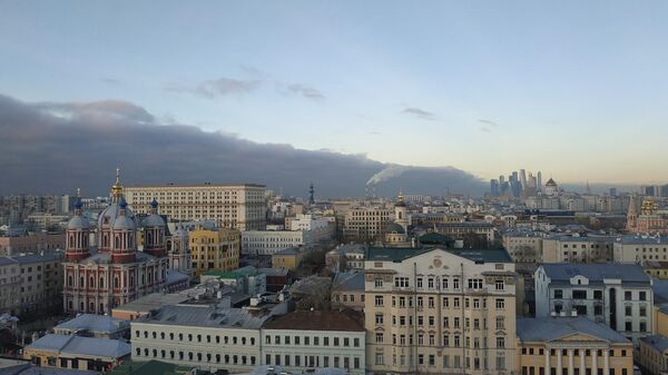 Вид на центральную часть Москвы из Замоскворечья