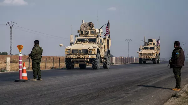 Военный конвой США в Сирии