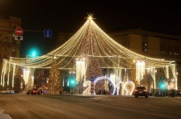 Новогоднее украшение Москвы Новогоднее украшение Москвы