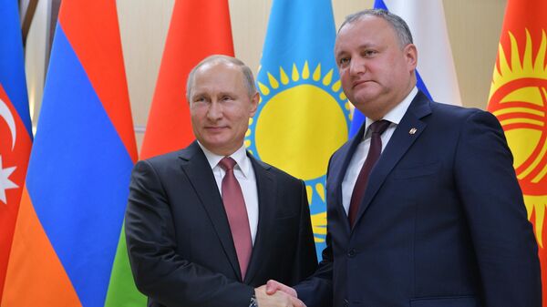 Президент РФ Владимир Путин и президент Республики Молдова Игорь Додон Президент РФ Владимир Путин и президент Республики Молдова Игорь Додон
