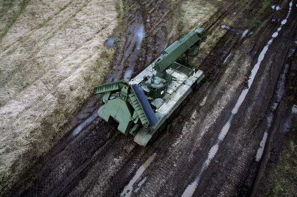 Инженерная машина разграждения ИМР-3М во время учений в Краснодарском крае